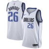 Dallas Mavericks Spencer Dinwiddie 26 Nike 2022-23 Association Edition Valkoinen Miesten Pelipaidat Swingman